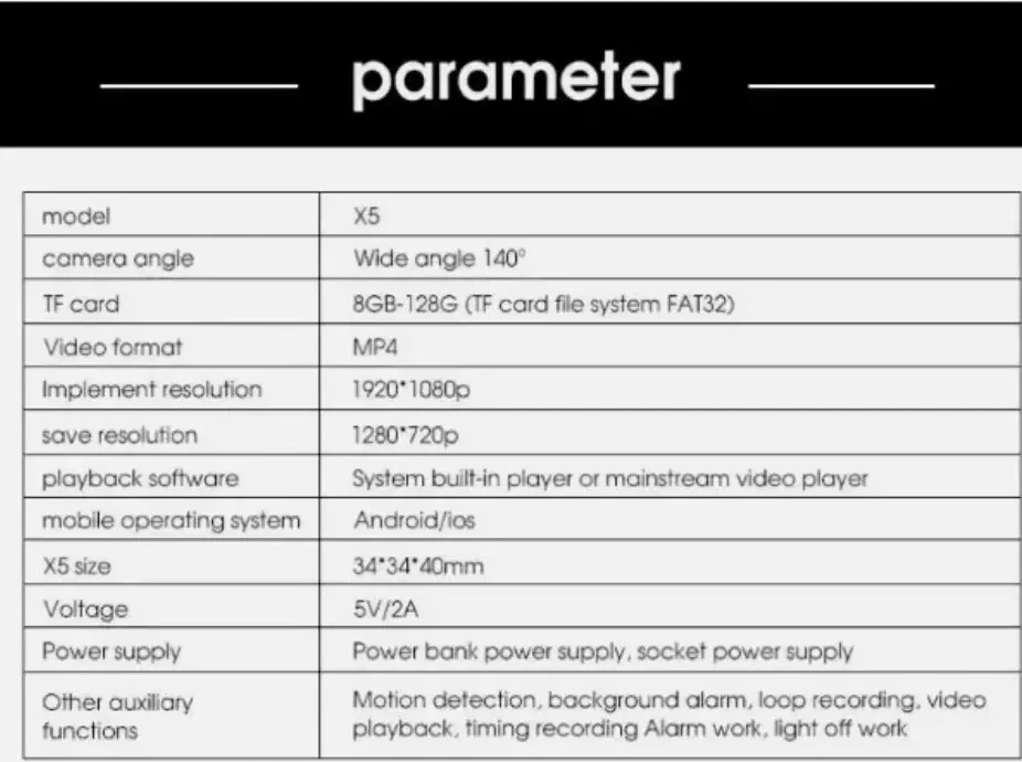 Mini IP Kamera 📷 1080p HD ✅ WLAN WiFi 📶 App Steuerung 📱 Nachtsicht 🌙 - Bild 4 von 4