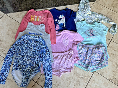 Lot of  9 Girls Clothing Size 14 Carter's, Athletic Works, Champion