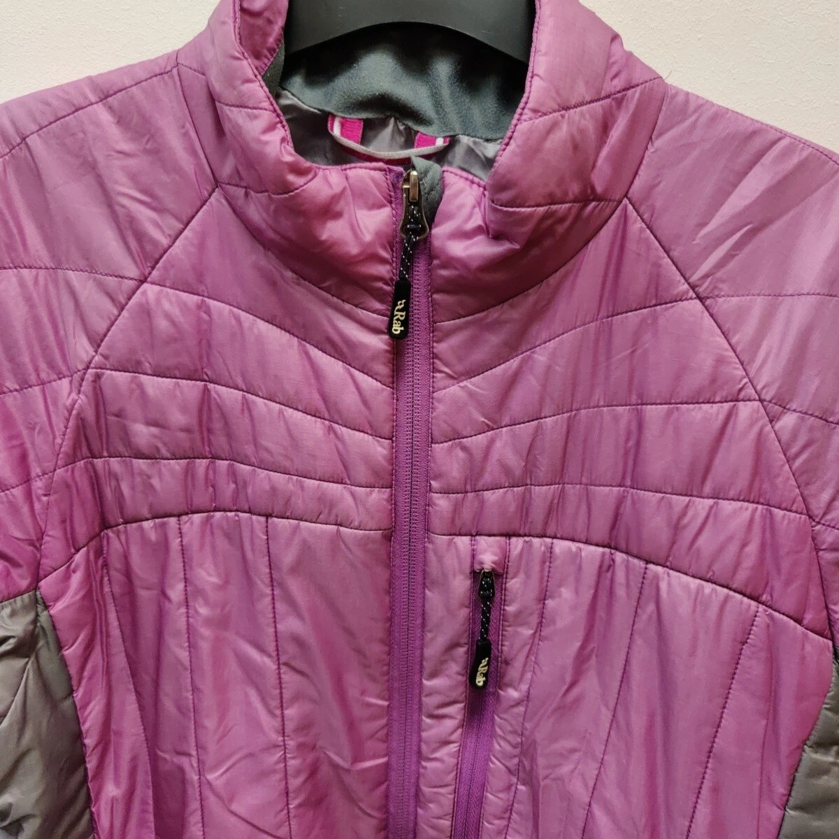 Grey and pink rab best sale jacket