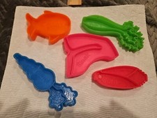 Vintage 1972 Mattel Tuff Stuff Kids Plastic Play Toy Pretend Food 5 Pieces