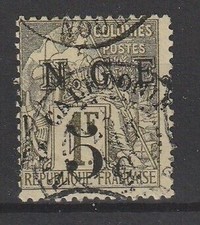 Nouvelle-Calédonie 1881 - 5c Sur 1 Fr Oliva Surcharge 2e Type