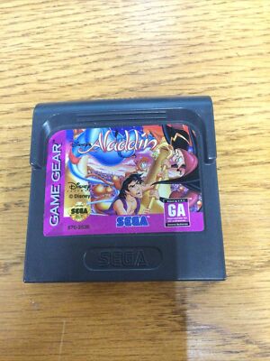 DISNEY ALADDIN (Sega Game Gear) Original Game Cart