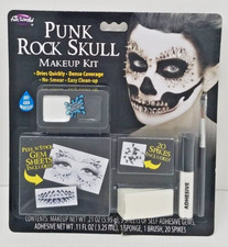 Punk Rock Skull Make Up Kit Face Paint Stage Makeup New Halloween