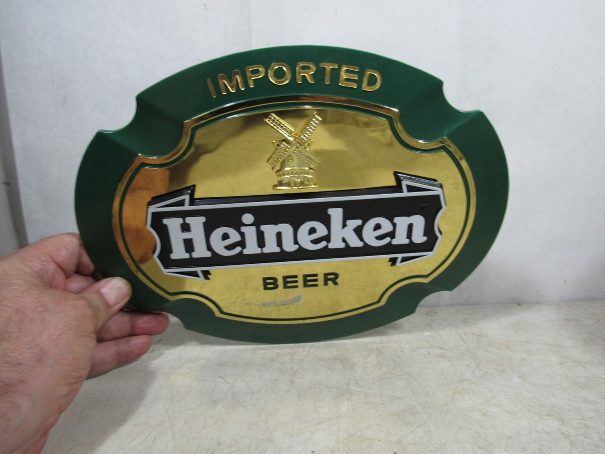 Vintage Small Heineken Beer Plastic Sign | eBay