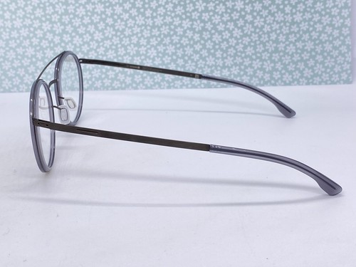 IC Berlin Brille Herren Damen rund grau silber gun metal Buran Panto NP499€ - Bild 5 von 10