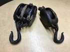 Antique Iron and Wood Pulleys — photo 2