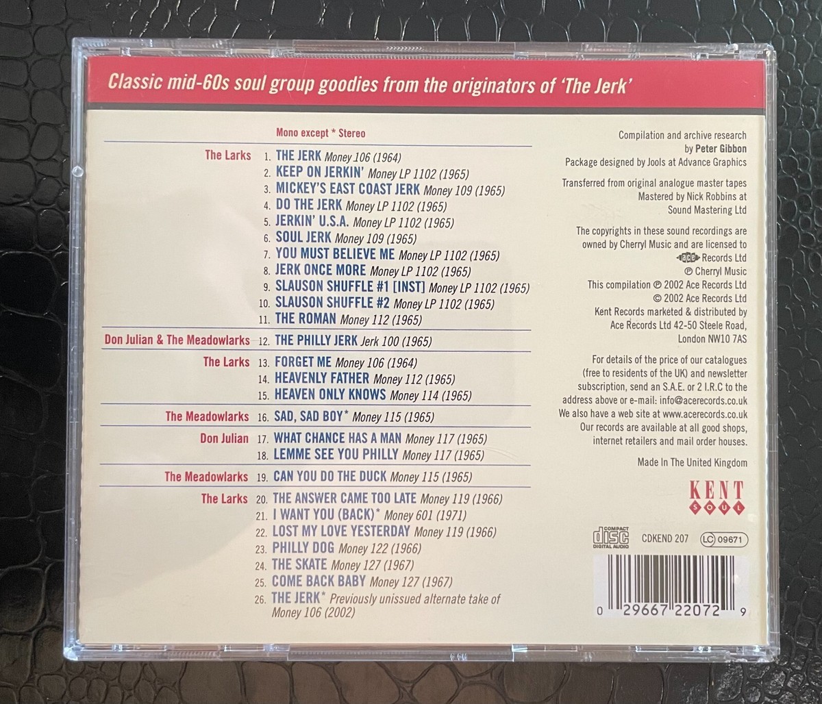 DON JULIAN & THE LARKS The Jerk The Money Recordings The Skate UK