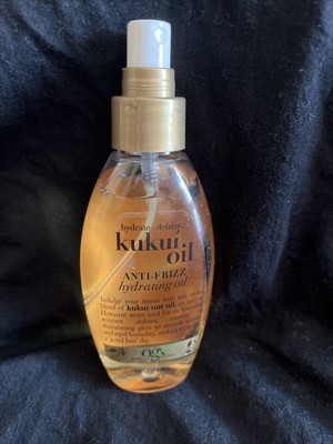 NEW OGX Hydrate + Defrizz Kukui Oil Anti-Frizz Hydrating Oil (4 fl oz)