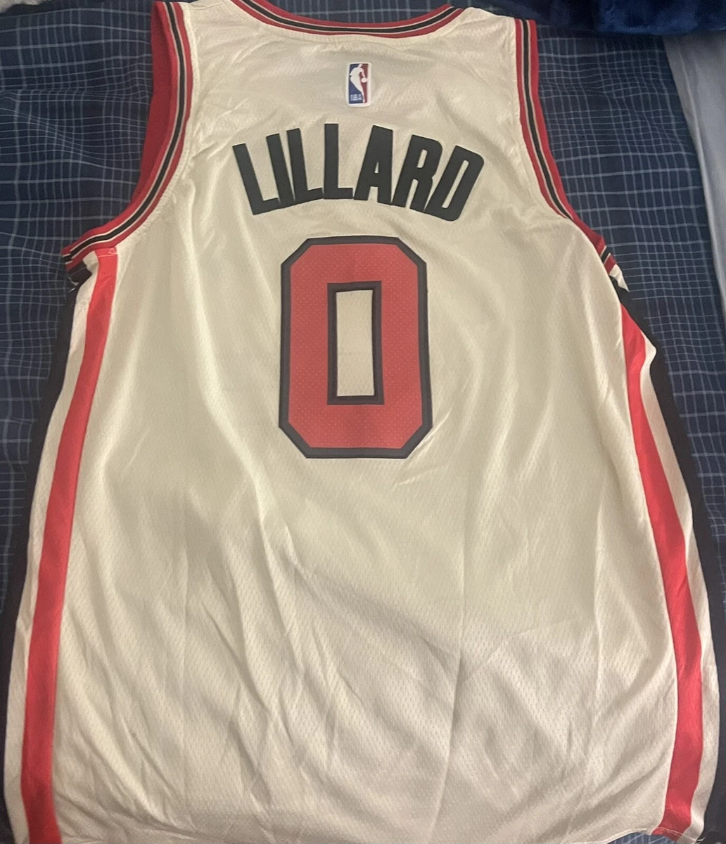 NBA Portland Trail Blazers Damian Lillard #0 Men's Replica Jersey