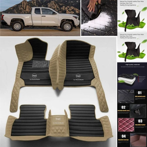 Fit For RAM 1500 2500 3500 Car Floor Mats Cargo Liners All Weather Custom Carpet - Imagen 16 de 33