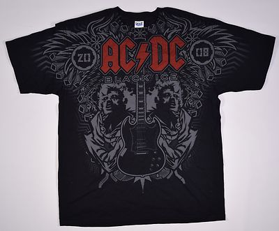 ACDC BLACK ICE TOUR Tシャツ M ブラック 2008 ACDC Black Ice Tour Tee – Classic Rock Couture