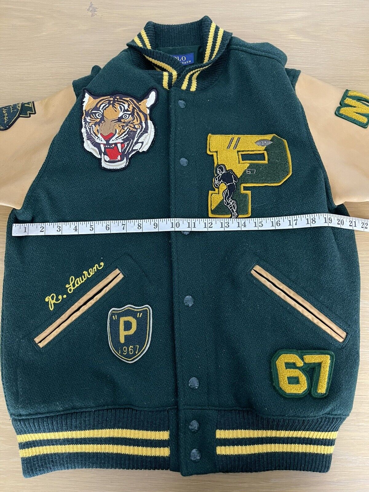 Polo Ralph Lauren Stadium Patchwork Letterman Varsity Rugby