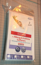 Allerease 2-Pack White Microfiber Zippered Pillow Cover KING NWT AG