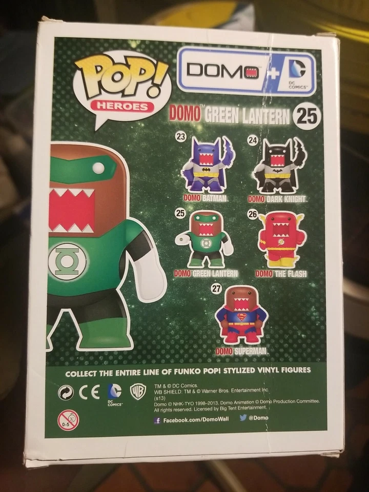 Boneco de ação Funko Pop 25 Heroes Domo LANTERNA VERDE vinil NOVO DC Comics - Imagem 4 de 4
