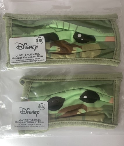 Disney Baby Yoda Mask. Family 4-pack. 2 Large & 2 Medium Size. - Picture 3 of 9
