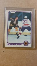1981 82 OPC O Pee Chee #17 Ray Bourque In Action Boston Bruins BLANK BACK READ
