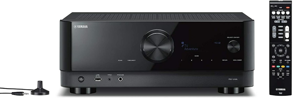 Yamaha RX-V4A RX-V4A(B) AV Receiver Black 5.1ch 4K120Hz Amazon  