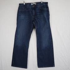 Levi's 527 Jeans Mens 36x30 Low Boot Cut 5-Pocket Cotton Denim Blue