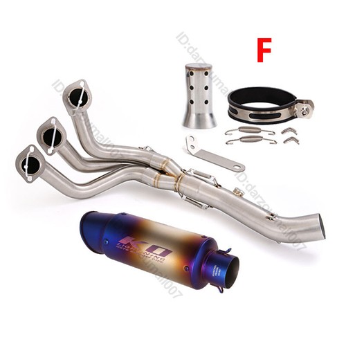 For Yamaha MT-09 Tracer 900 2015-2020 Header Exhaust System Pipe + Tips Muffler - Bild 9 von 15