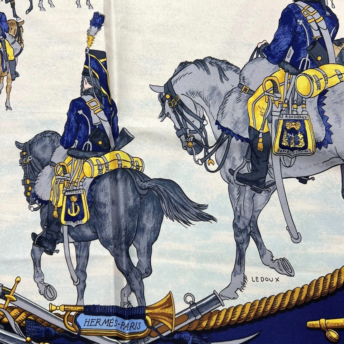 HERMES エルメス　MARINE CAVALERIE スカーフ 90x90 楽天市場】【アパレル】HERMES エルメス カレ90 スカーフ 大判