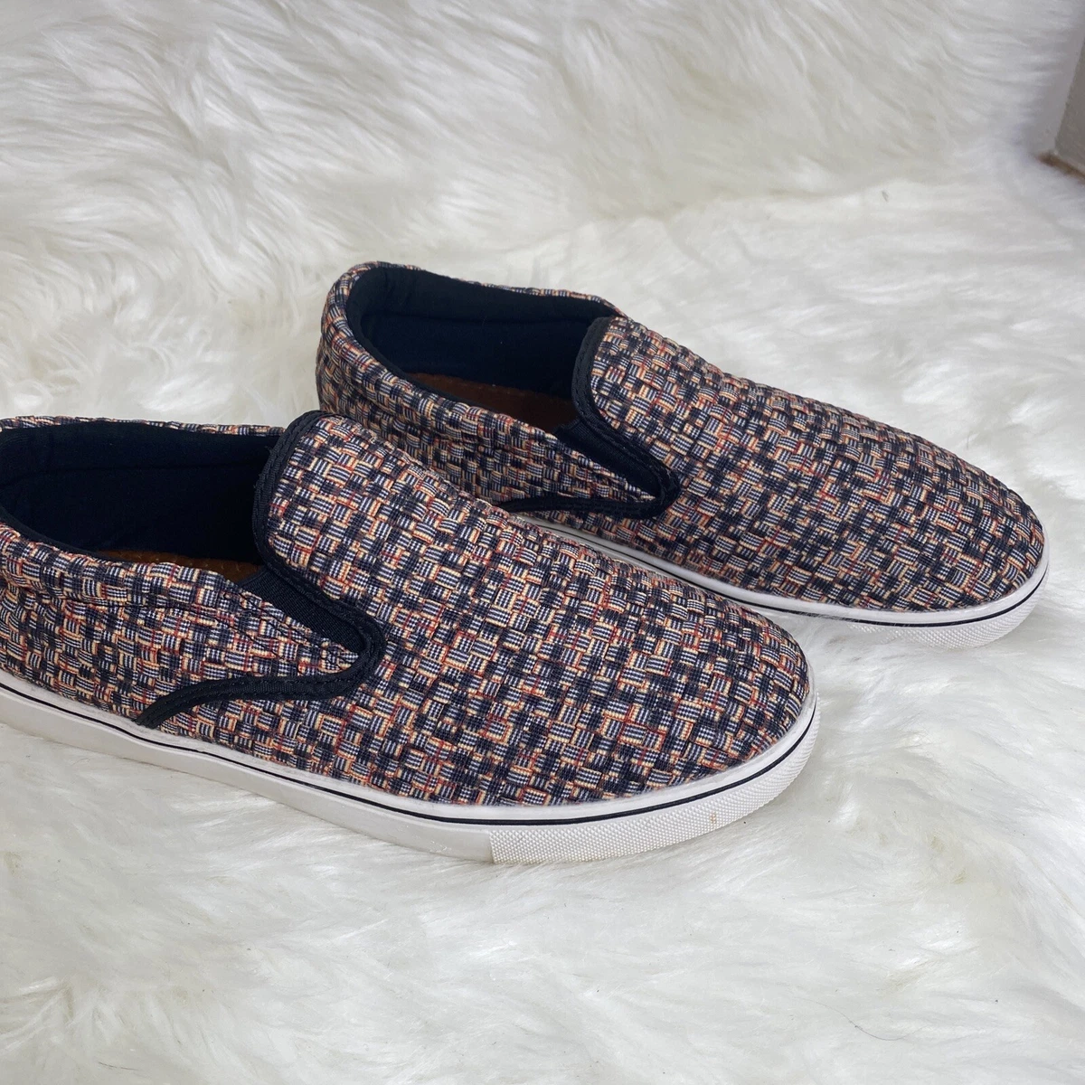 Bernie Mev Mens Shoes Size 40 New York Multi Color Slip On Loafer BM