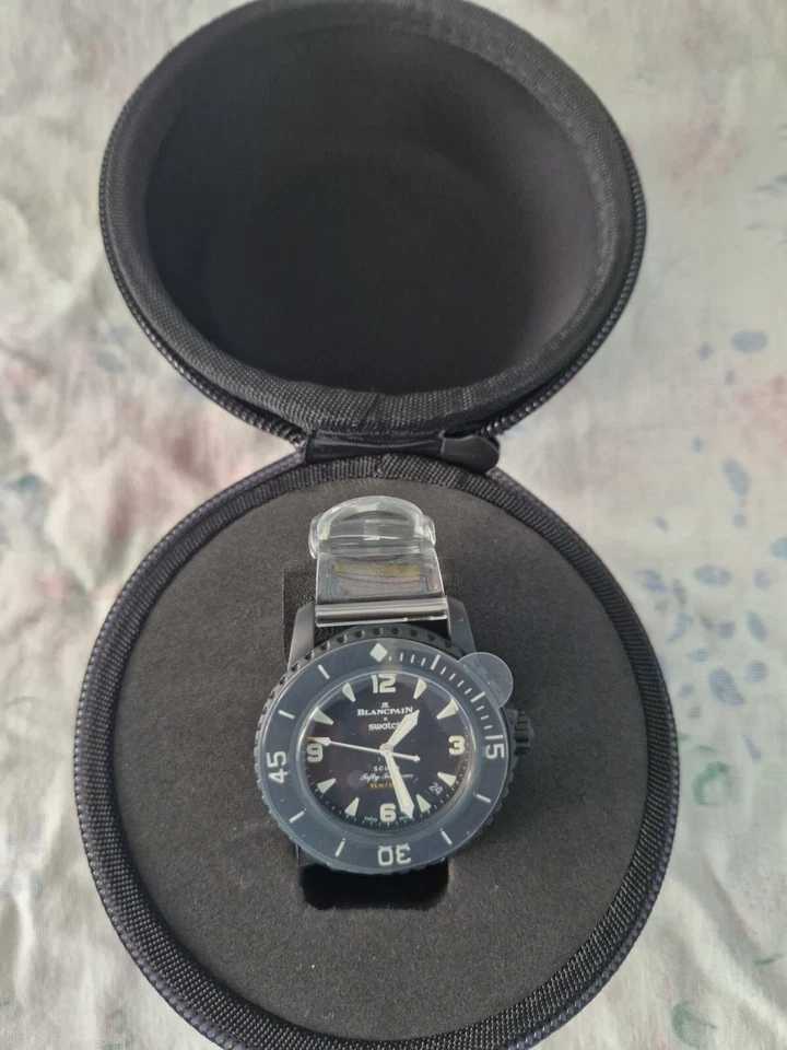 Swatch X Blancpain Fifty Fathoms “Ocean Of Storms” - Luna Nueva, Juego Completo Foto 4 de 4