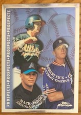 A.J. HINCH, 1998 BOWMAN TOPPS ROOKIE CARD IN EXCELLENT CONDITION, WOW !