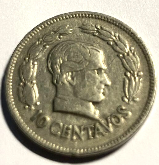 elf Ecuador 10 Centavos 1928 ect28  Philadelphia Mint