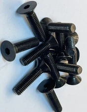 (12) M5-0.80x25mm Flat Head Countersunk Hex Socket Cap (24F59)