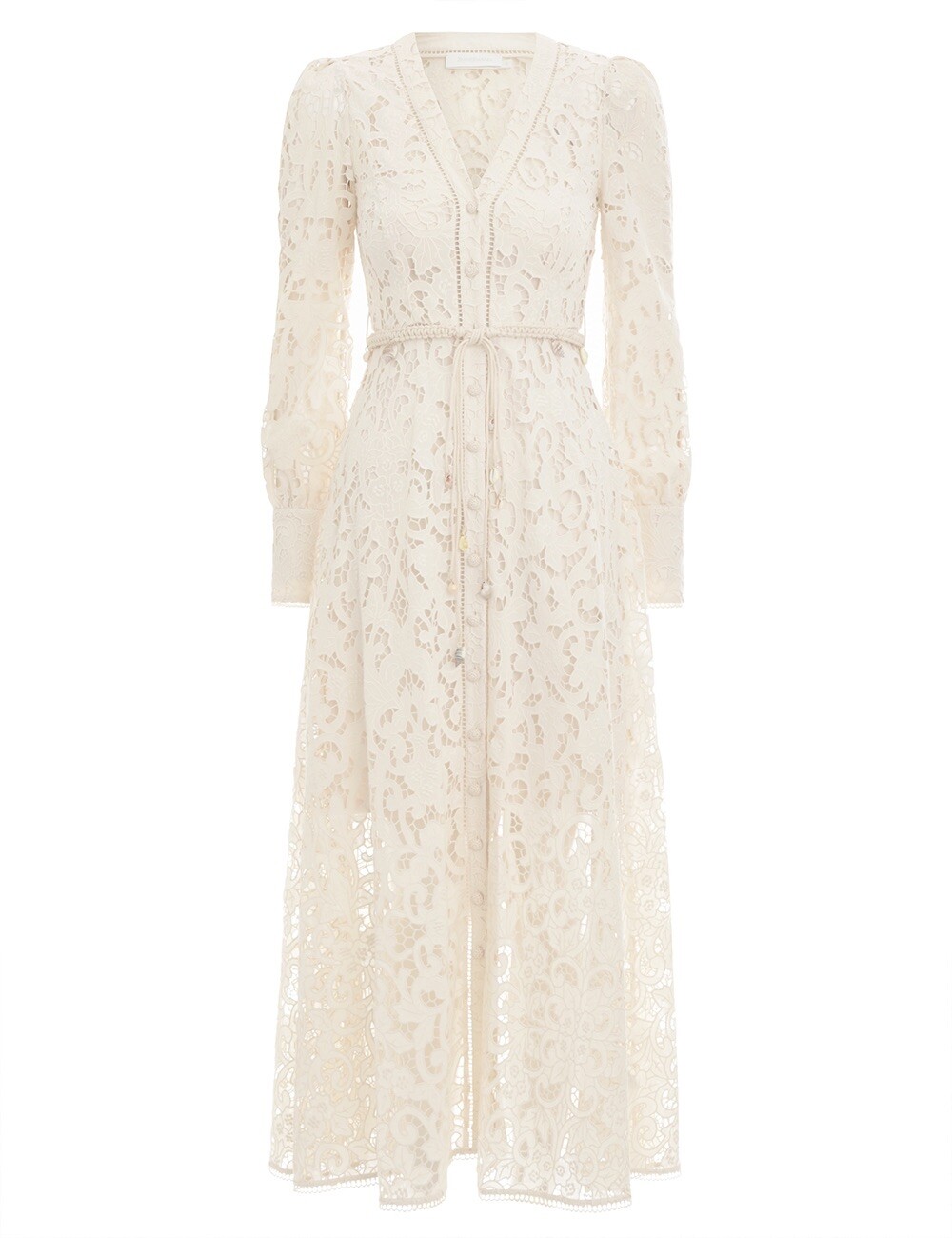 ZIMMERMANN FREJA BRODERIE BUTTON UP DRESS SZ 1