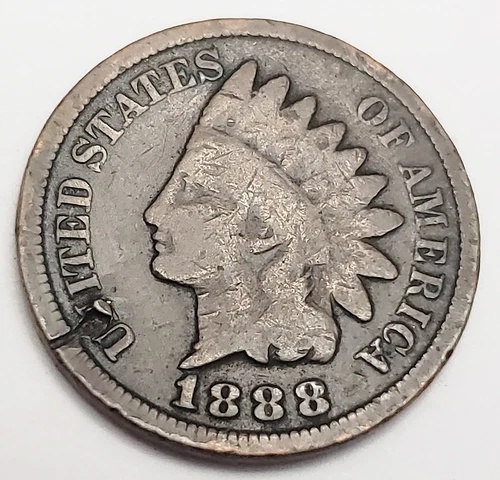 1888 P Indian Head Cent Penny  *G DETAILS - GOOD DETALS*  *FREE SHIPPING*