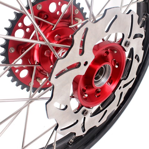 KKE 21/18 Wheels Rims Set Straight Bolt On For HONDA XR650R 2000-2008 Dirt Bike - Picture 4 of 12