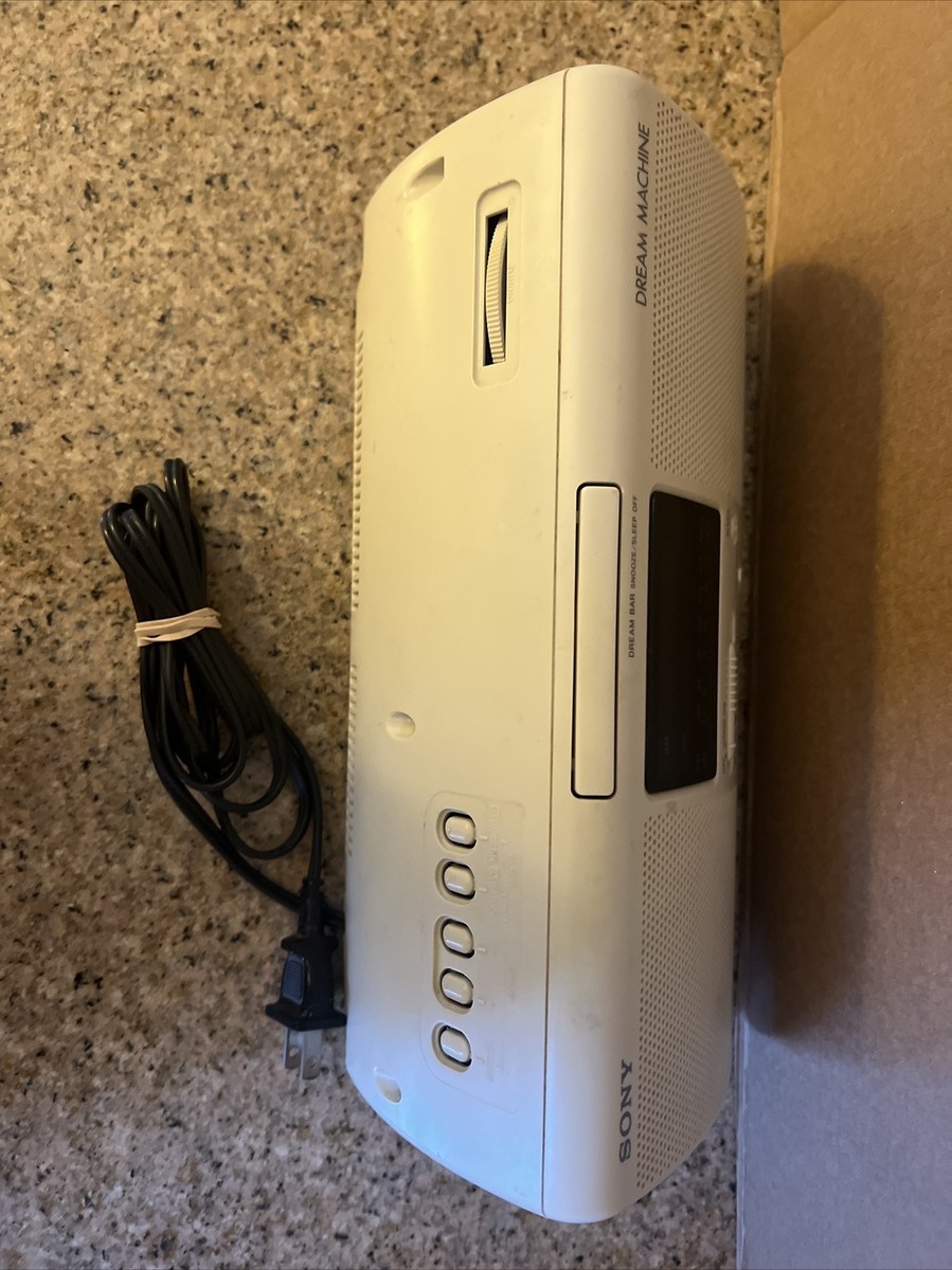 VINTAGE Sony Dream Machine Clock Radio Alarm AMFM Stereo ICF CS750