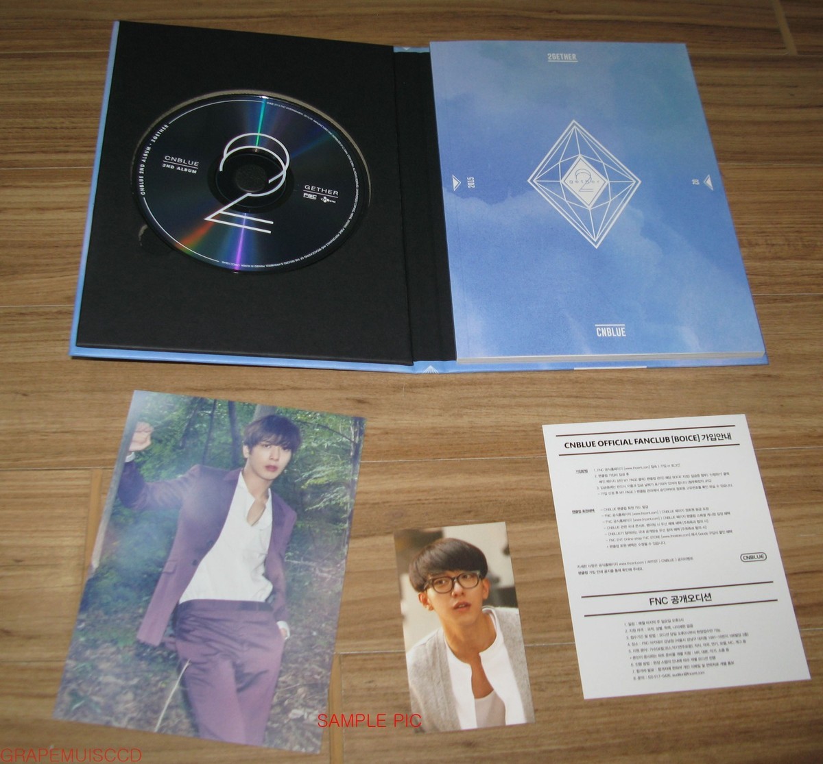 CNBLUE 2gether TOGETHER 2ND ALBUM B ver. K-POP CD + 2 PHOTOCARD +