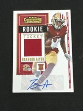 2020 Contenders Brandon Aiyuk Rookie Ticket Patch Auto RPA Variation 49ers