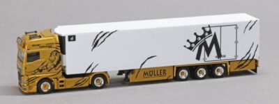 Herpa MAN TGX GX 18.520 Kühlkoffersattelzug Müller Ermensee / Golden Commander