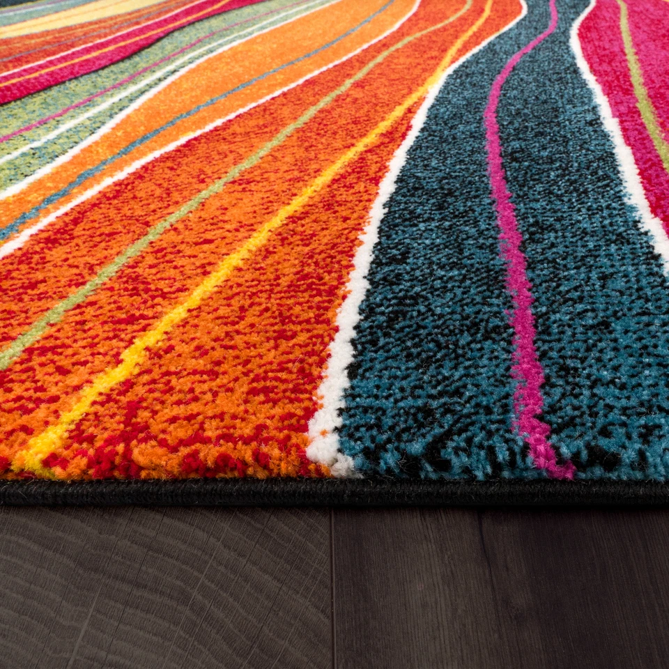 Teppich Modern Splash Designer Teppich Bunt Streifen Model Neu OVP - Bild 2 von 4