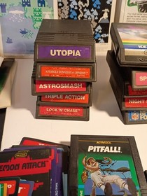Mattell Intellivision Games Lot of  18 Tested and Working , Books And Overlays