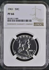 1961 Proof Franklin Half Dollar - NGC PF66
