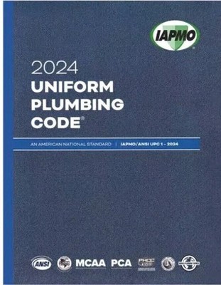 2024 Uniform Plumbing Code Soft Cover with Tabs   IAPMO/ANSI UPC 1 Edition
