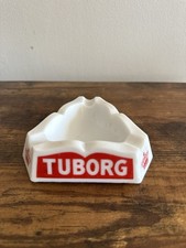 Tuborg Beer Ceramic French Vintage Retro Ashtray Trinket Tray Advertising
