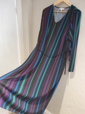 UNUSUAL APRICOT CURVE SOFT TOUCH JERSEY SHIFT STRIPED DRESS PLUS SIZE 22