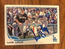 2013 Topps Luis Cruz Los Angeles Dodgers Autographed Baseball Card #645