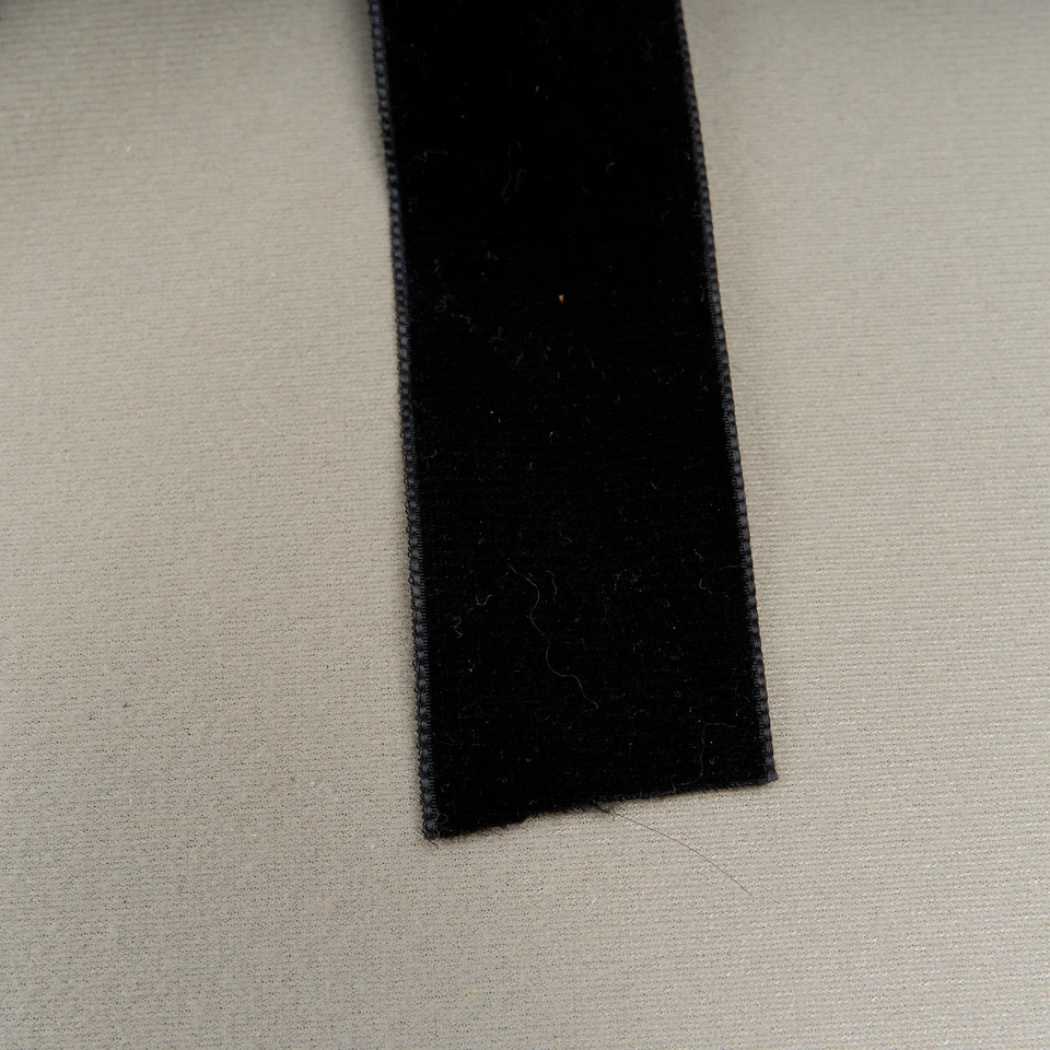 Vintage Black Velvet Ribbon 1.5" Wide Nylon 43 Yards Made in England - Image 2 of 4