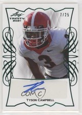 2021 Leaf Trinity Portraits Green Spectrum 7/25 Tyson Campbell #TPA-TC1 Auto 6k8