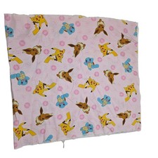2020 Pokemon Fabric By Robert Kaufman Pink Eevee Pikachu Squirtle Design