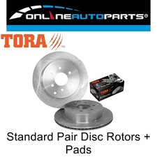 Rear Disc Brake Rotors + Pads for Pathfinder R51 4.0L 2.5L VQ40DE YD25DDTi 05~13