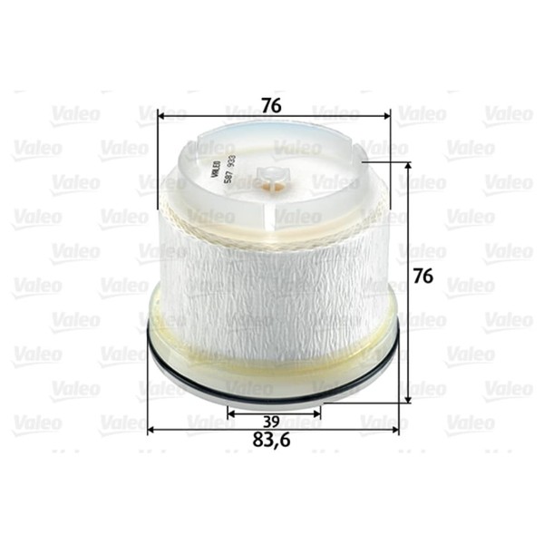 Kraftstofffilter Valeo 587933 FüR Isuzu Fiat Jeep D-Max Ii Fullback Pick-Up-image