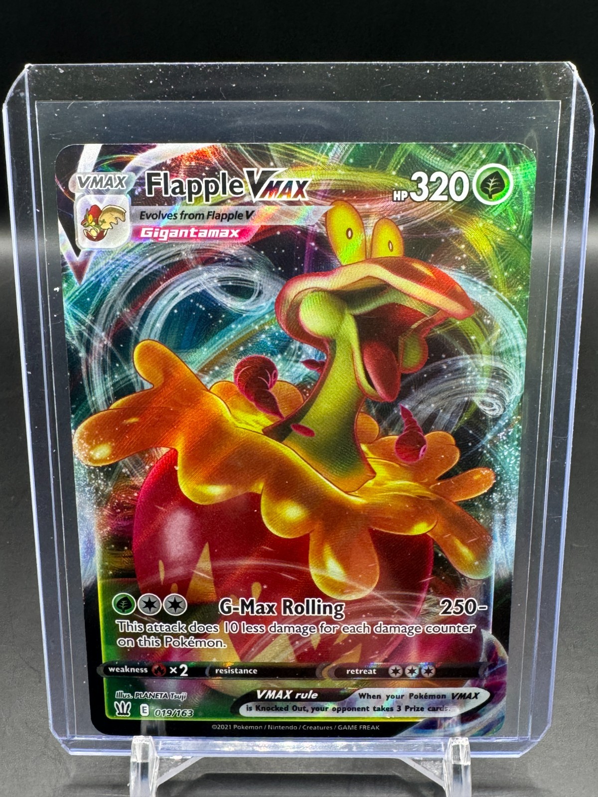 Pokémon Flapple VMAX 019/163 BST Battle Styles NM