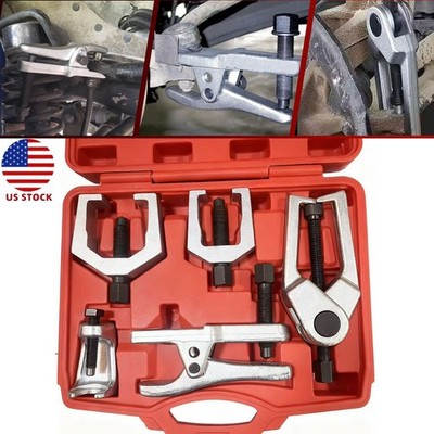 Car Front End Service Tool Tie Rod Puller Ball Joint Splitter Separator Set 6pcs